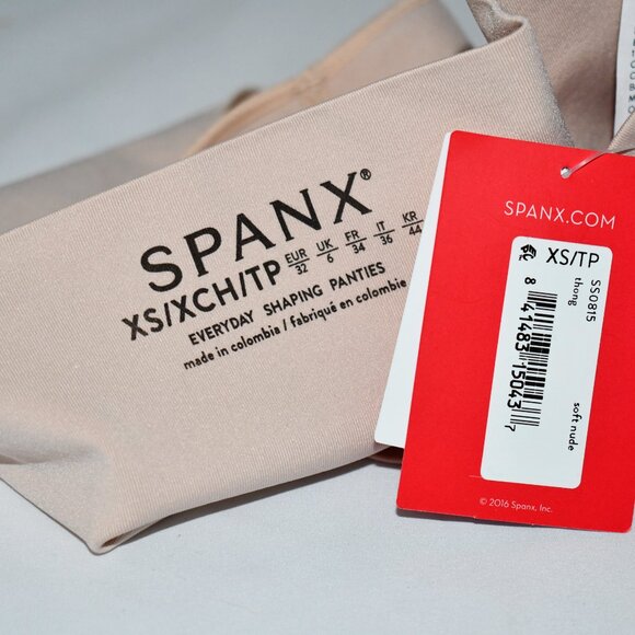 SPANX EcoCare Seamless Shaping Thong in Nude Size: XS #SS0815 NWT - Picture 3 of 3